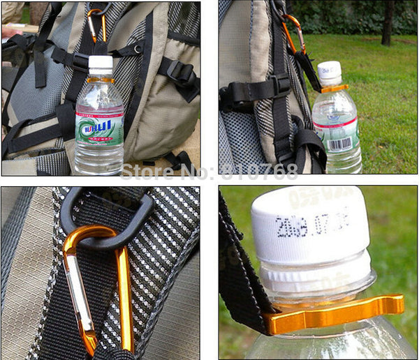 Camping Carabiner Water Bottle Buckle Hook Holder Clip For Camping Hiking survival Traveling tools