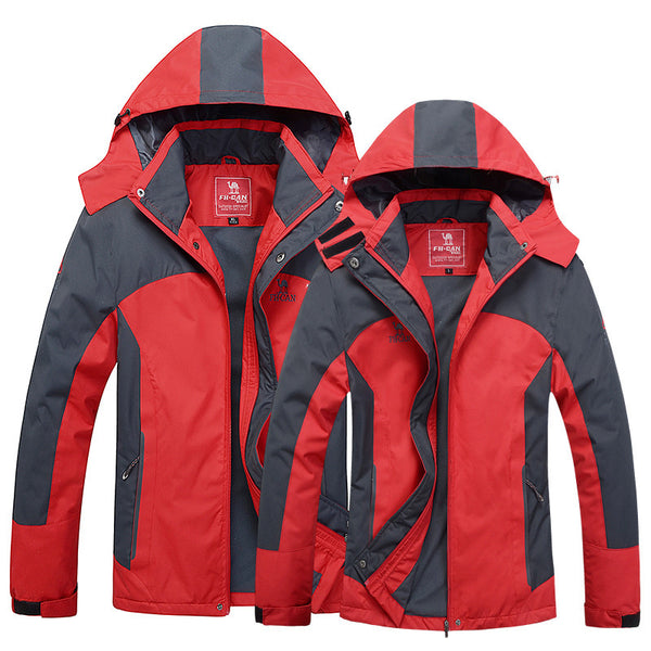 Outdoor Camping Hiking mountaineering waterproof jacket men and women's  Ski suit sports -.01